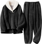 Women's Plush Sherpa Two-Piece Lounge Set 3