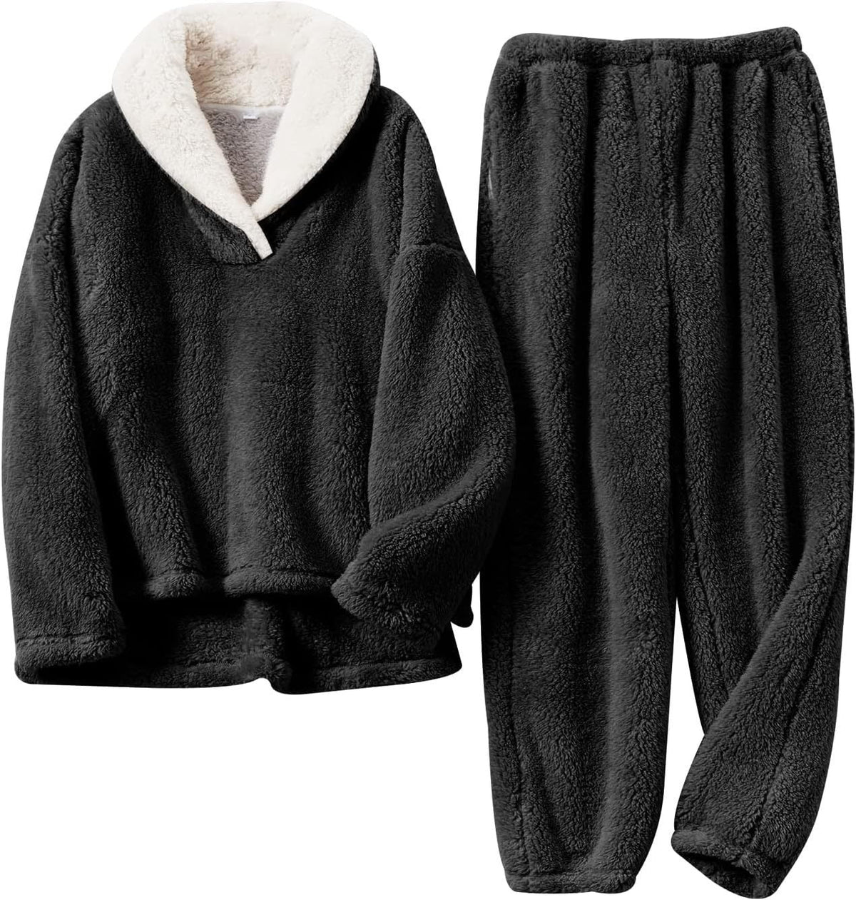 Women's Plush Sherpa Two-Piece Lounge Set 3