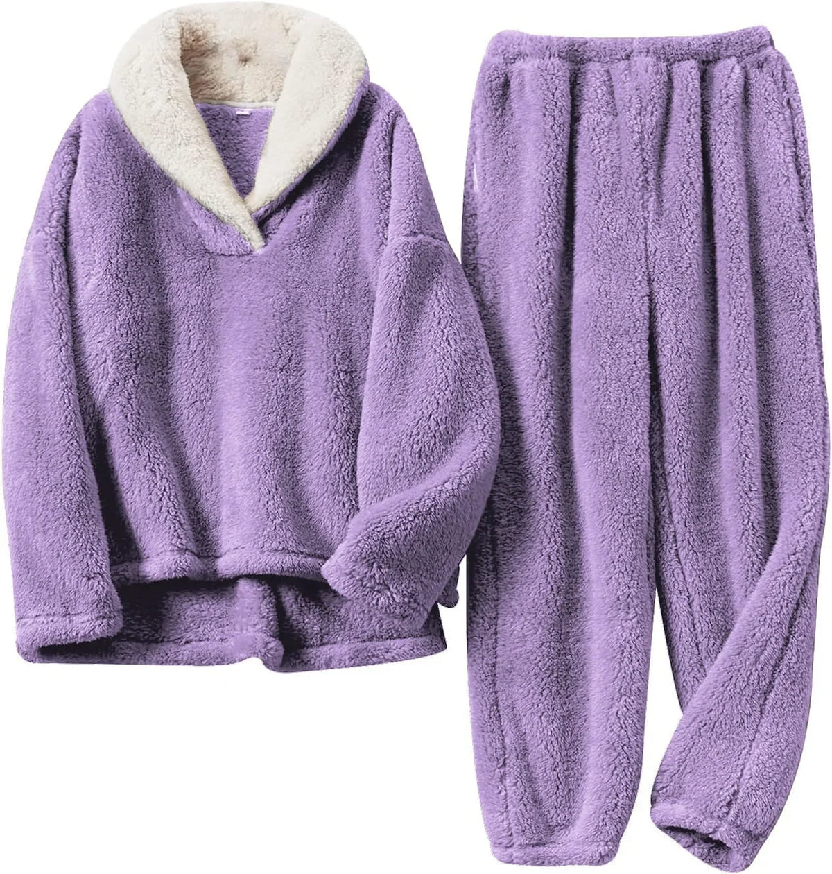 Women's Plush Sherpa Two-Piece Lounge Set 6