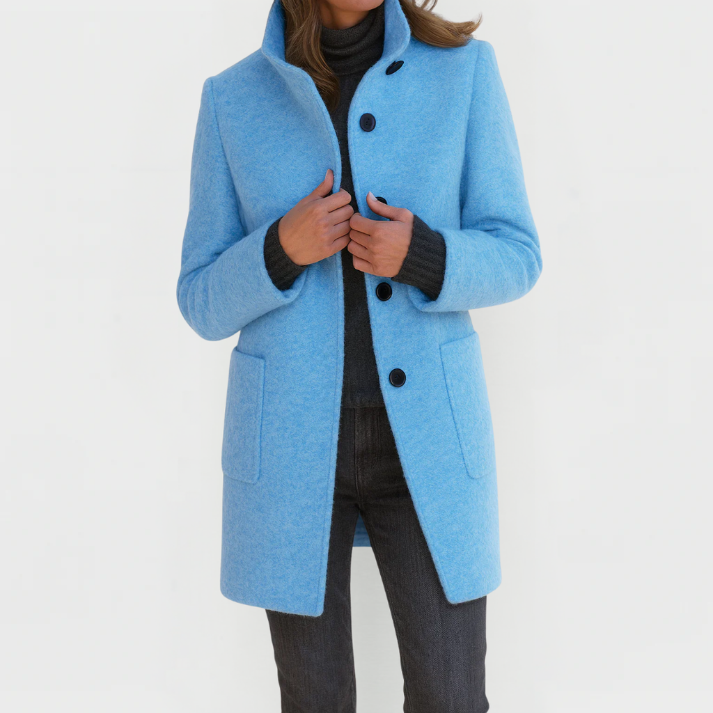 Women's Tailored Button-Front Long Coat 11