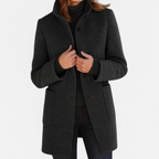Women's Tailored Button-Front Long Coat 6