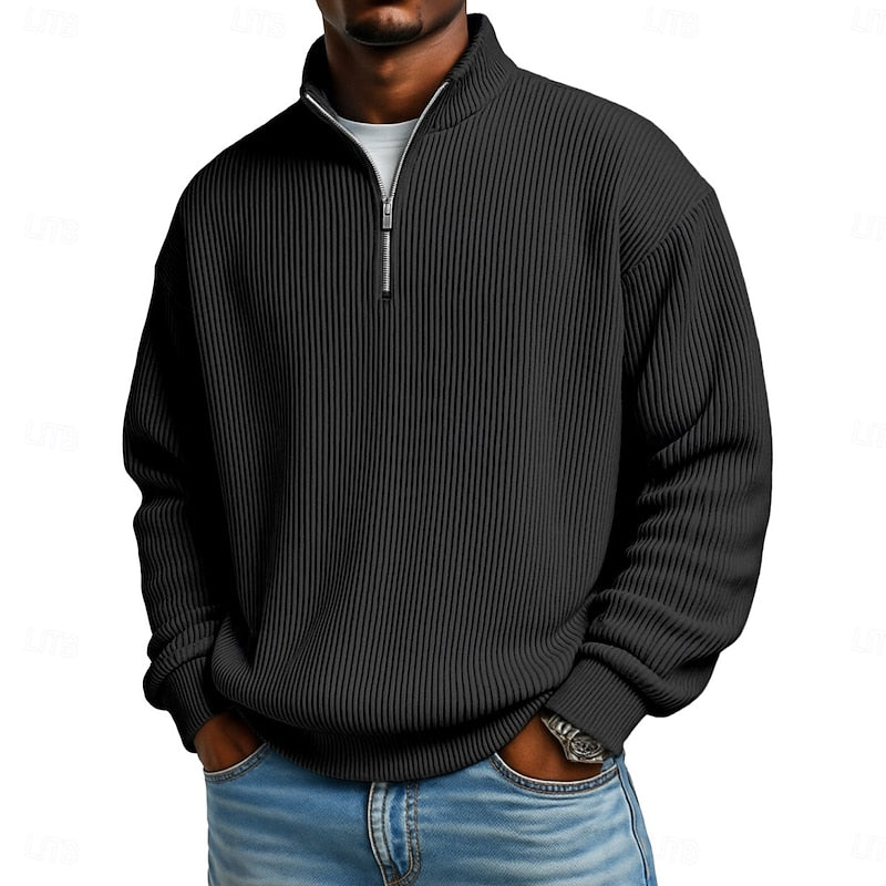 Women's Ribbed Quarter-Zip Pullover 8